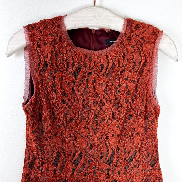 Nanette Lepore Womens Sleeveless Lace Sheath Dress Fall Short Sleeveless Size 6 - Picture 3 of 6